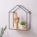 Hut Style Wall Shelf - Single Wooden Layer Style