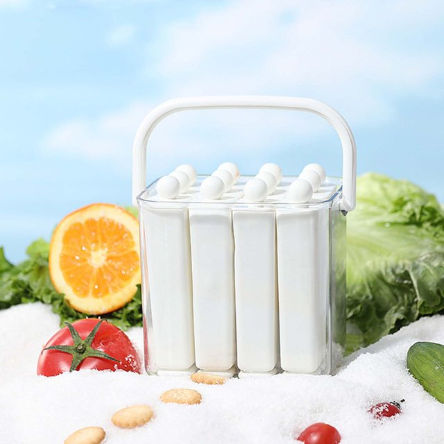 Long Ice Bar Mold, Reusable Silicone Elongated Container, Ice Pop Mold