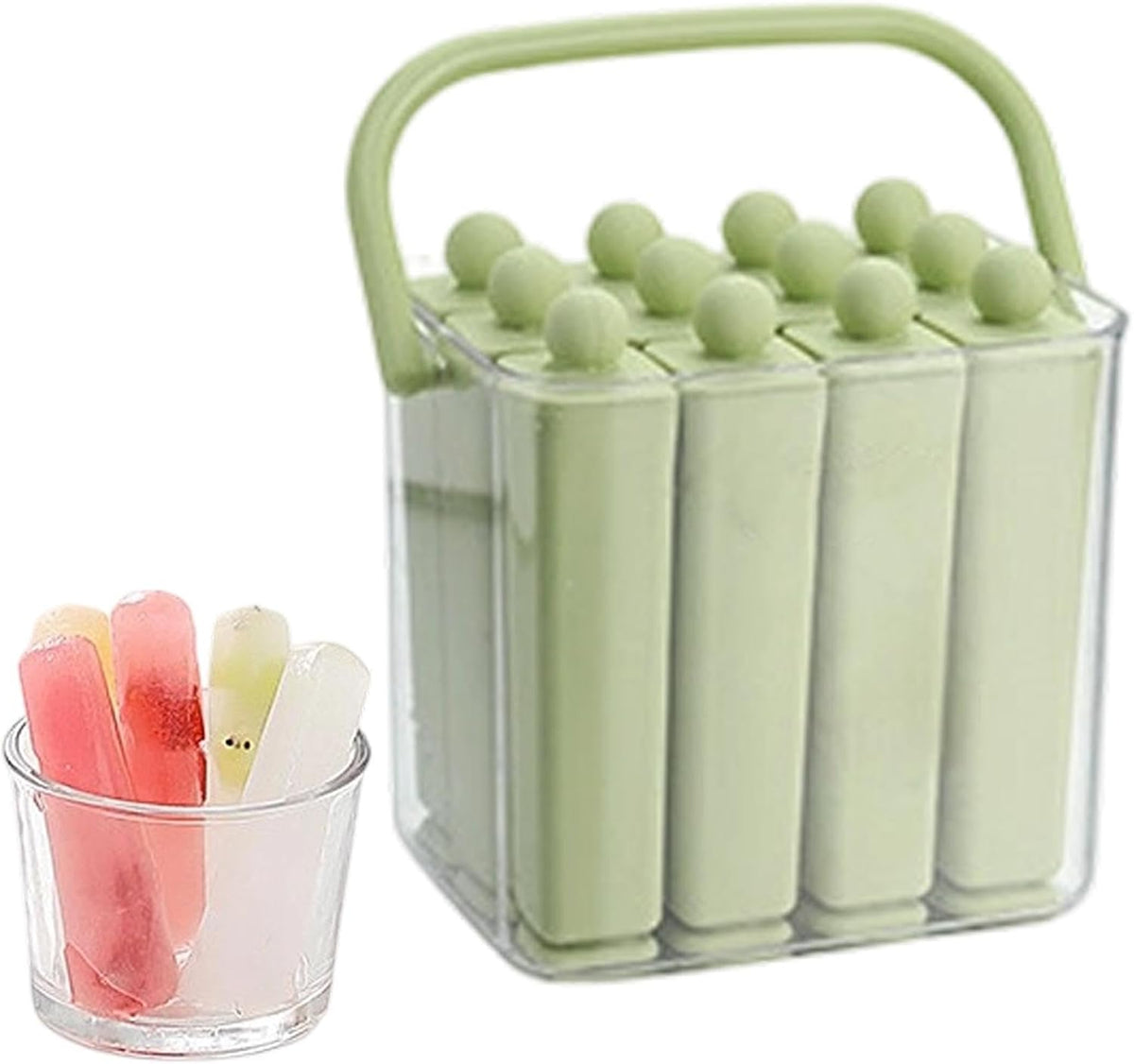 Long Ice Bar Mold, Reusable Silicone Elongated Container, Ice Pop Mold