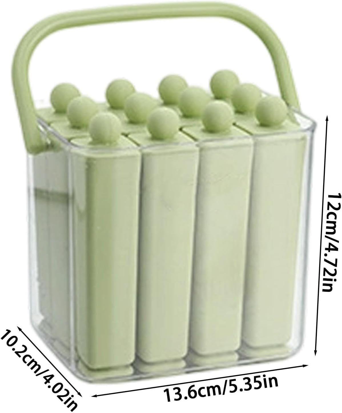 Long Ice Bar Mold, Reusable Silicone Elongated Container, Ice Pop Mold