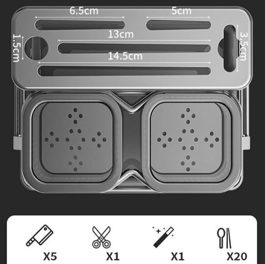 Kitchen Cutlery Holder Spoon Fork Storage Rack Organizer Utensils Chopstick Box
