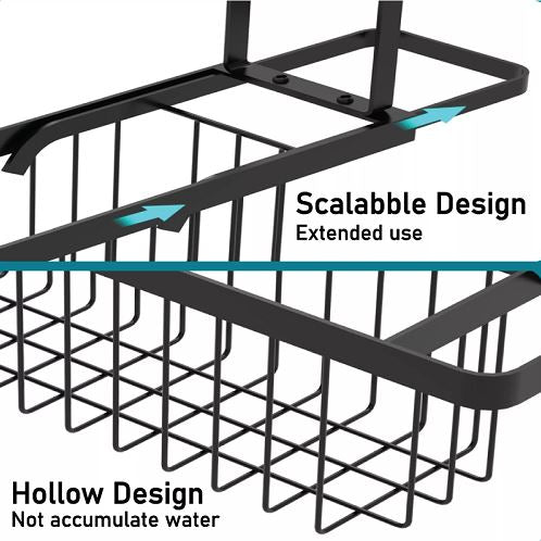 Expandable Kitchen Sink Drain Rack Basket - Stainless Steel