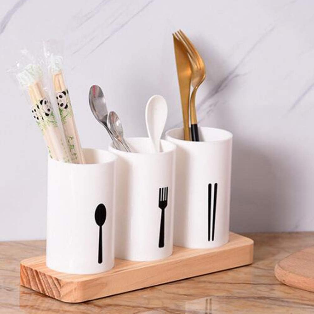 Kitchen Utensil Caddy, Countertop Kitchen Utensil Organizer Flatware Caddy for Knives/Forks/Spoons/Chopsticks