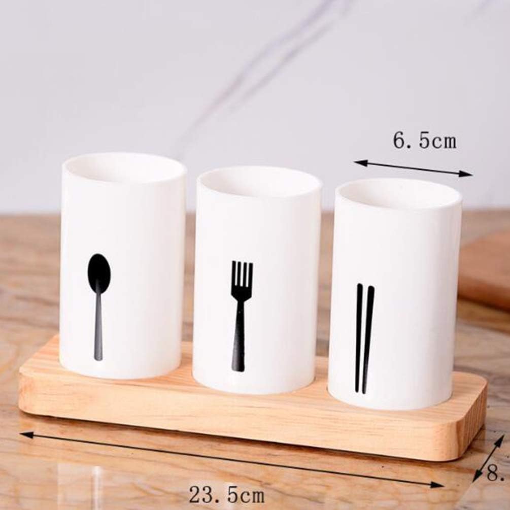 Kitchen Utensil Caddy, Countertop Kitchen Utensil Organizer Flatware Caddy for Knives/Forks/Spoons/Chopsticks