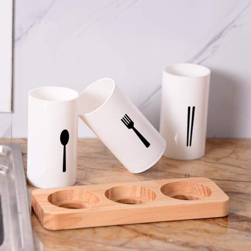 Kitchen Utensil Caddy, Countertop Kitchen Utensil Organizer Flatware Caddy for Knives/Forks/Spoons/Chopsticks