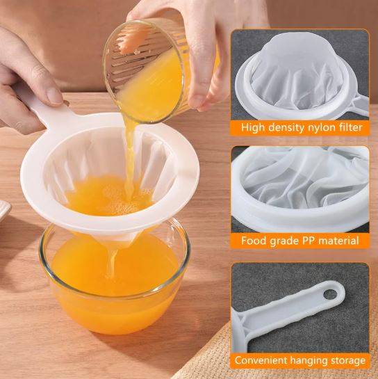 Kitchen Ultra-Fine Nylon Mesh Strainer, Multifunctional Nylon Mesh Filter