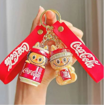 Creative CocaCola Labubu Keychain