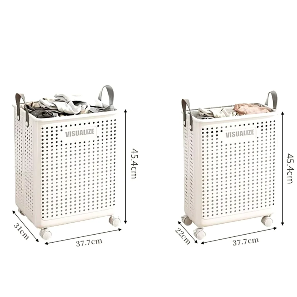 Large Capacity Movable Folding Laundry Basket