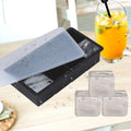 Large Ice Cube Tray - Big 2-Inch Square Silicone Ice Cube Molds with Removable Lids