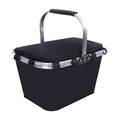 Large Size Picnic Basket Insulated- Strong Aluminum Frame - Waterproof Lining - Take it Camping, Picnicking, Lake Trips, or Family Vacations