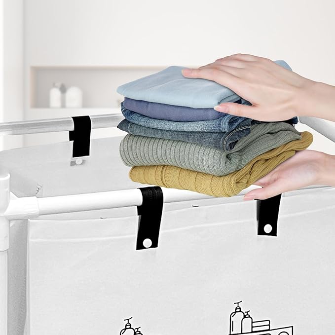 Laundry Hamper Basket Large Capacity and Removable Bags for Clothes Storage