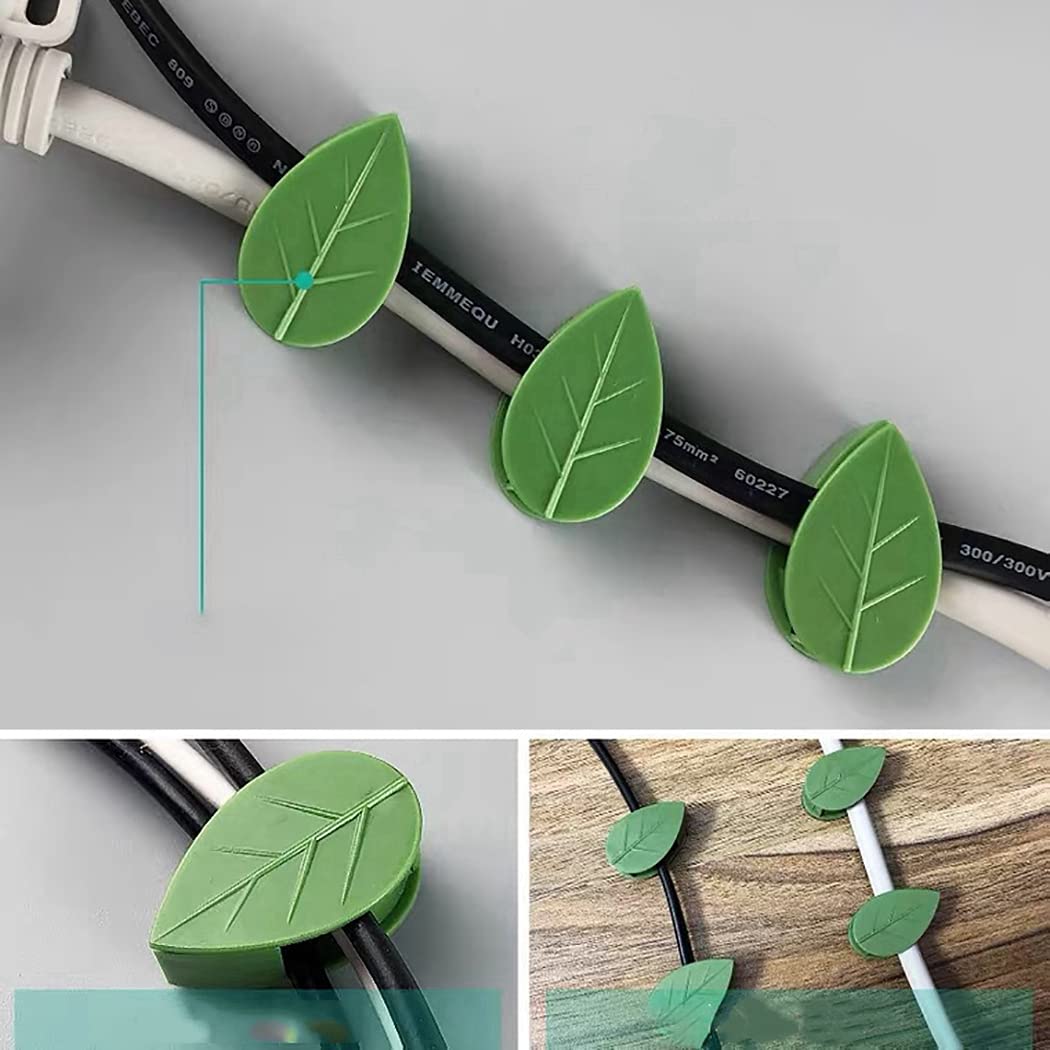 (Pack of 10) Leaf Shaped Self Adhesive Wall Climbing Clip