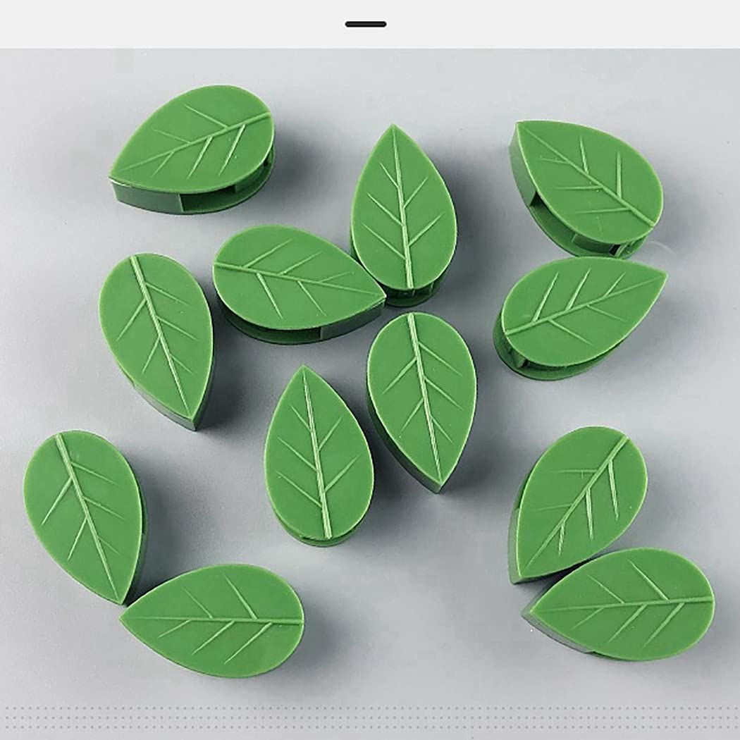 (Pack of 10) Leaf Shaped Self Adhesive Wall Climbing Clip