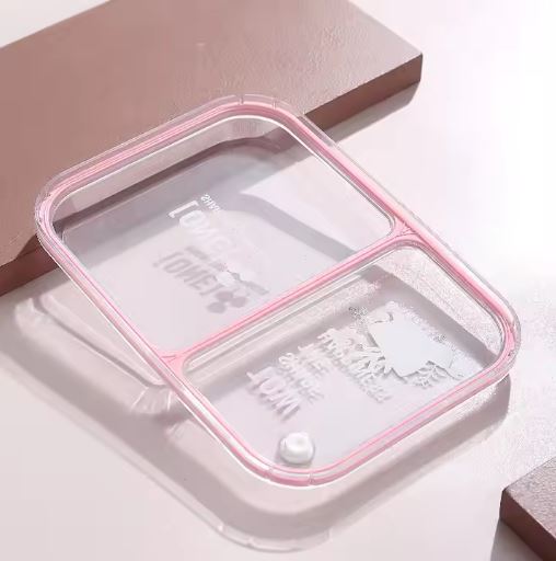 Stainless Steel Lunch Box for Kids, 800ml 2 Grids+ 70ml Sauce Bowl