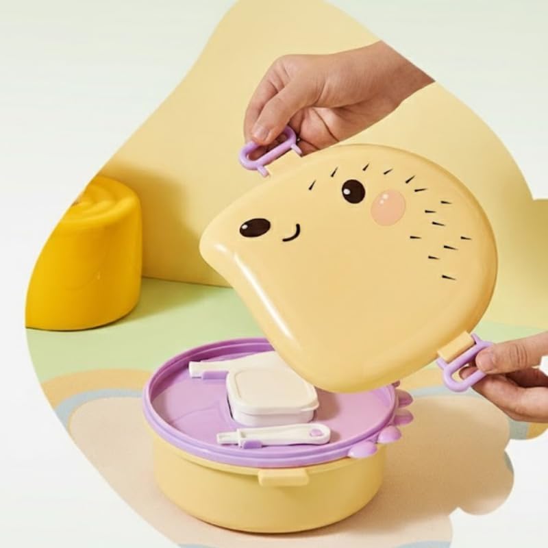 Hedgehog Shape Stainless Steel Leak-Proof Tiffin Box for Kids, Premium School and Picnic Lunch Box