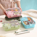 Insulated Modern & Stylish Stainless Steel Lunch Box with Dipping Cup