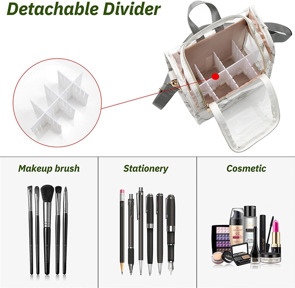 Makeup Organizer Bag With Hanging Hook, Toiletries Organizer With Shoulder Strap