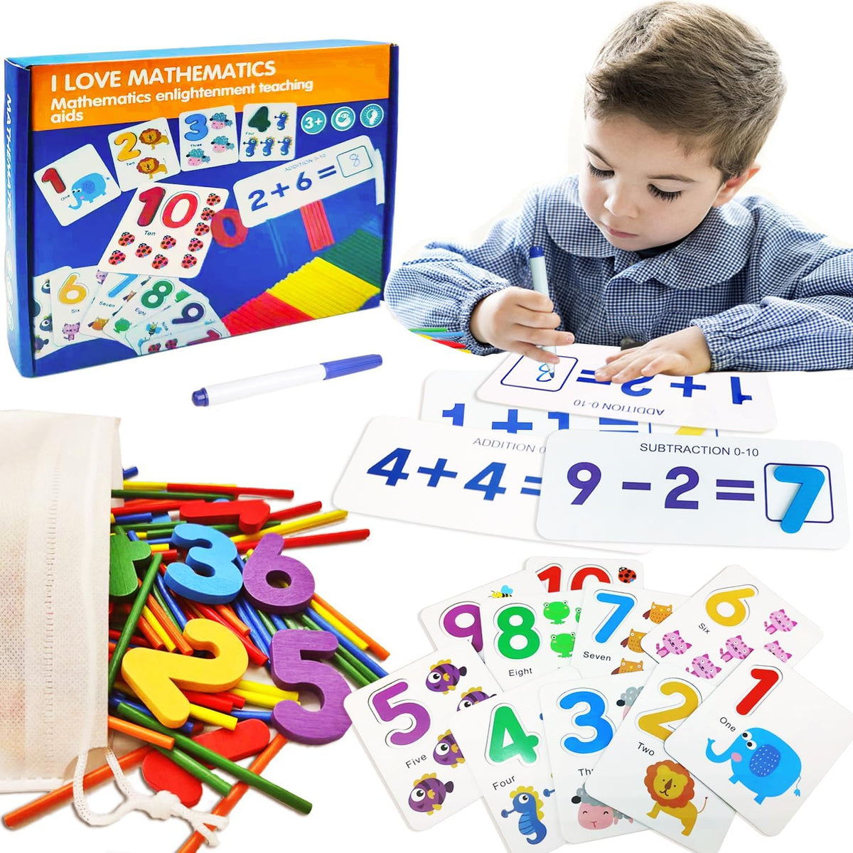 Mathematics Learning Game for Kids, Preschool Counting Maths Learning Educational Toy Games