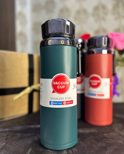 Matte Stainless Steel Vacuum Bottle 800 ml Keeps Hot and Cold