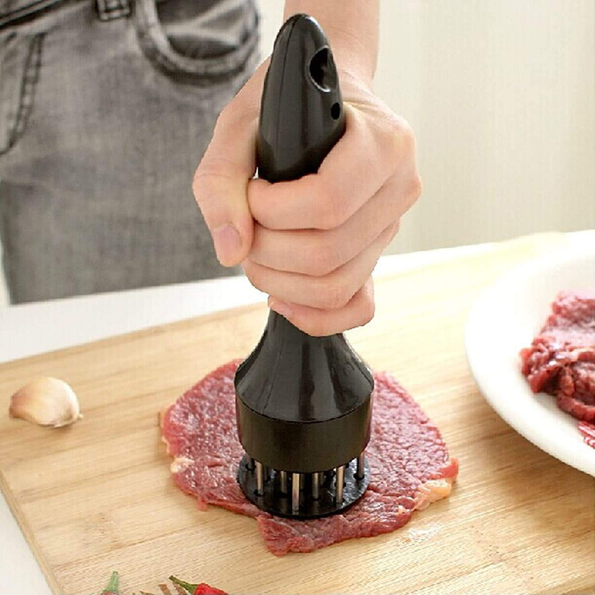 Meat Tenderizer - Stainless Steel Needles Multi Function Meat Tenderizer