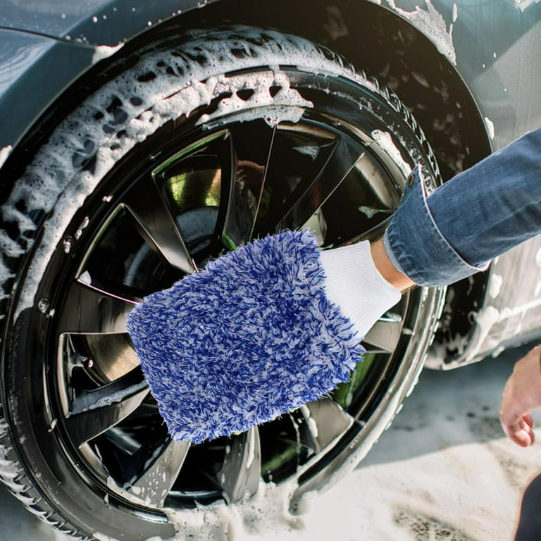 (Pack of 2) Washing Mitt, Micro Fiber Car Wash Glove Duster