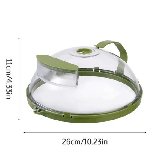 Microwave Splatter Cover With Water Steamer, Food Cover for Oven, BPA Free
