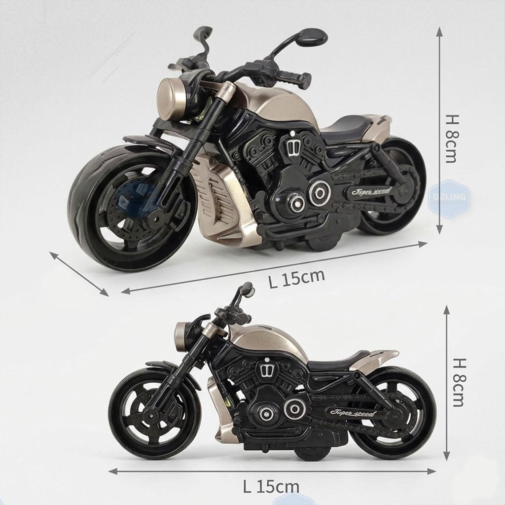 Mini Sports Bike Toy for Kids | Friction Powered Motorcycle Model Toy Bike, Motorcycle Model showpiece for Boys