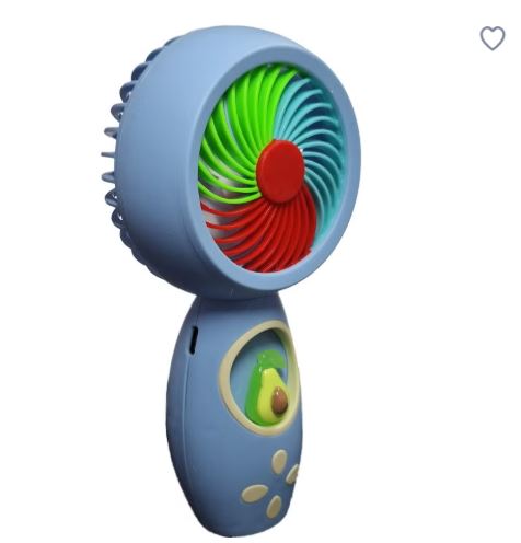 Mini Handheld USB Rechargeable Fan with Cute Fruit Design