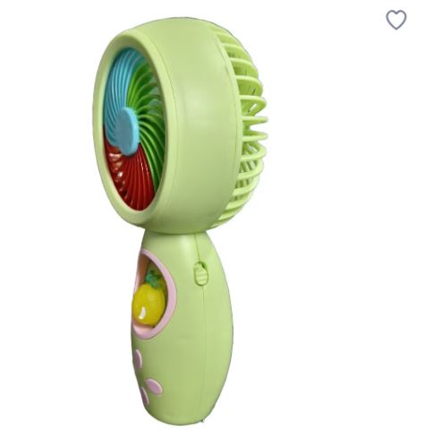 Mini Handheld USB Rechargeable Fan with Cute Fruit Design