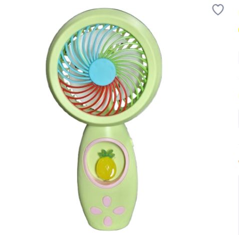 Mini Handheld USB Rechargeable Fan with Cute Fruit Design