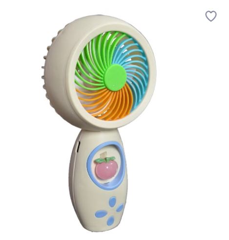 Mini Handheld USB Rechargeable Fan with Cute Fruit Design