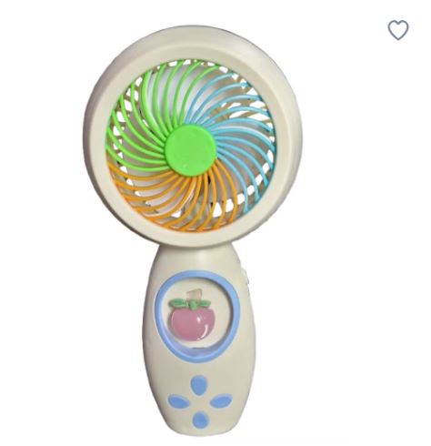 Mini Handheld USB Rechargeable Fan with Cute Fruit Design