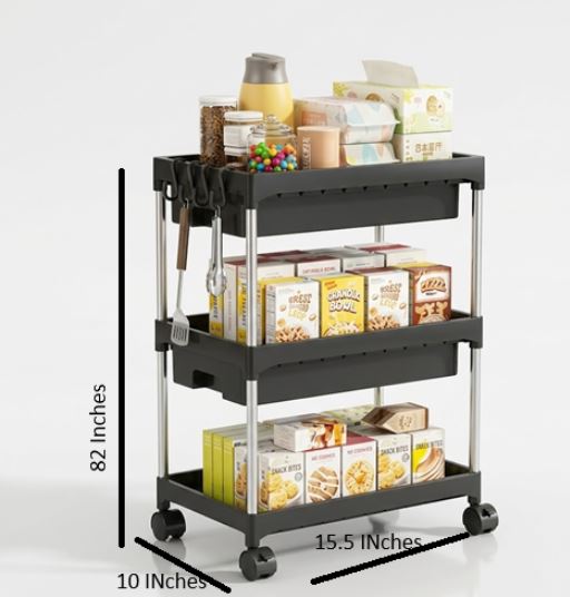 Modern Kitchen Drawer Stoarge Shelves Home Snack Trolleys Bathroom Living Room Storage Racks Movable Floor-Standing