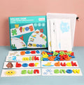 Montessori Spell Word Game Wooden Kids Toys, Alphabet Puzzle Preschool Game For Kids Educational Toys
