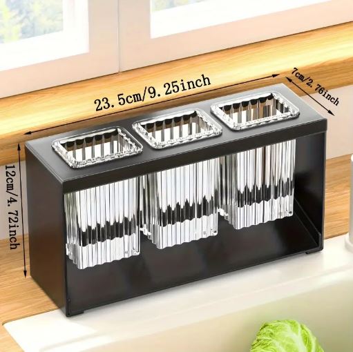 Multi-Functional Kitchen Utensil Organizer, Chopstick Holder & Utensil Compartments for Knives, Forks & Spoons