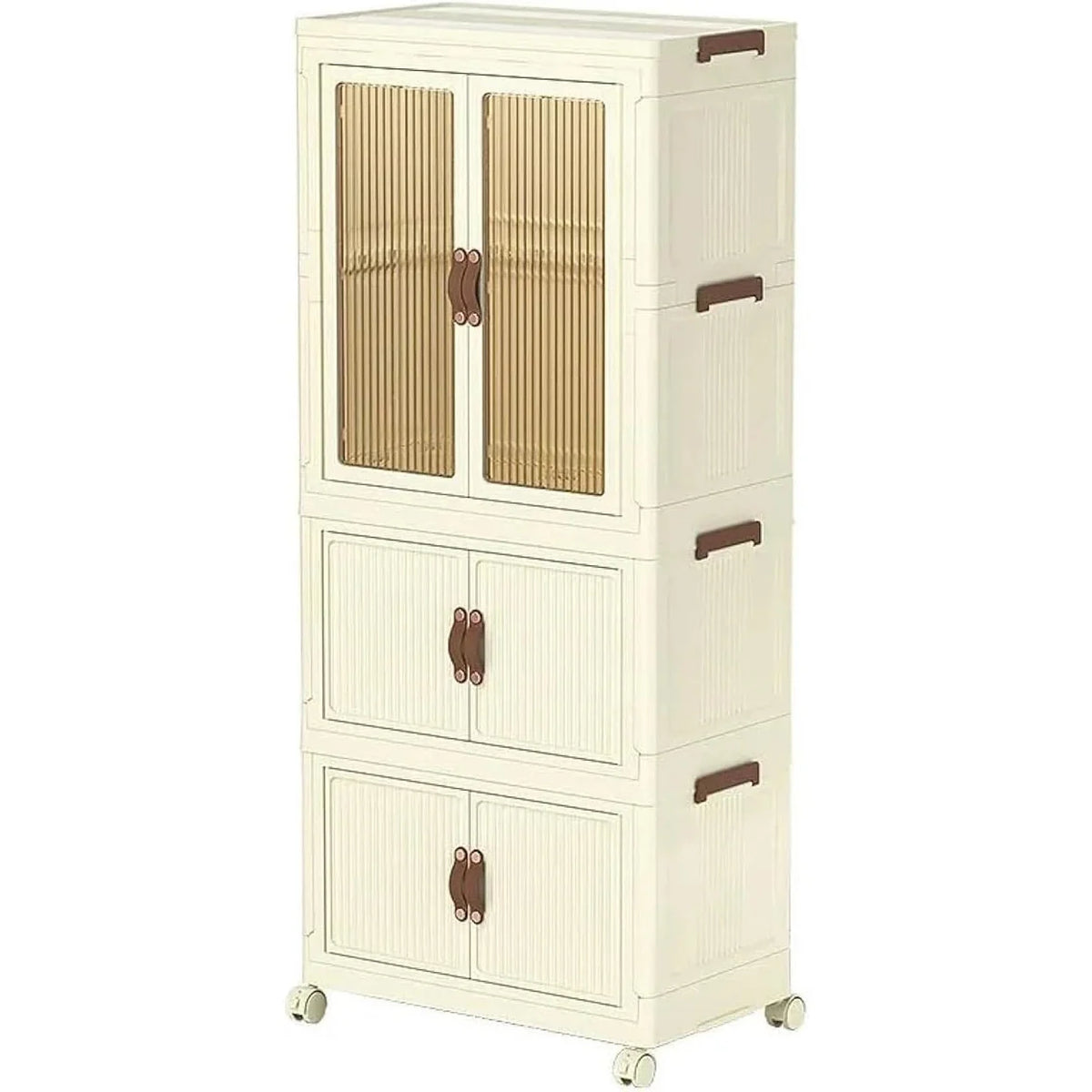 3 Layers Stylish Multi-Functional Storage Cabinet & Childrens Wardrobe, Portable Closet for Kids