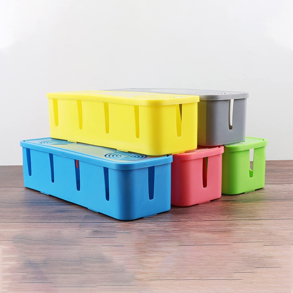 Portable Multi-Plug Cable Organizer with Dustproof Design - Wire Management System
