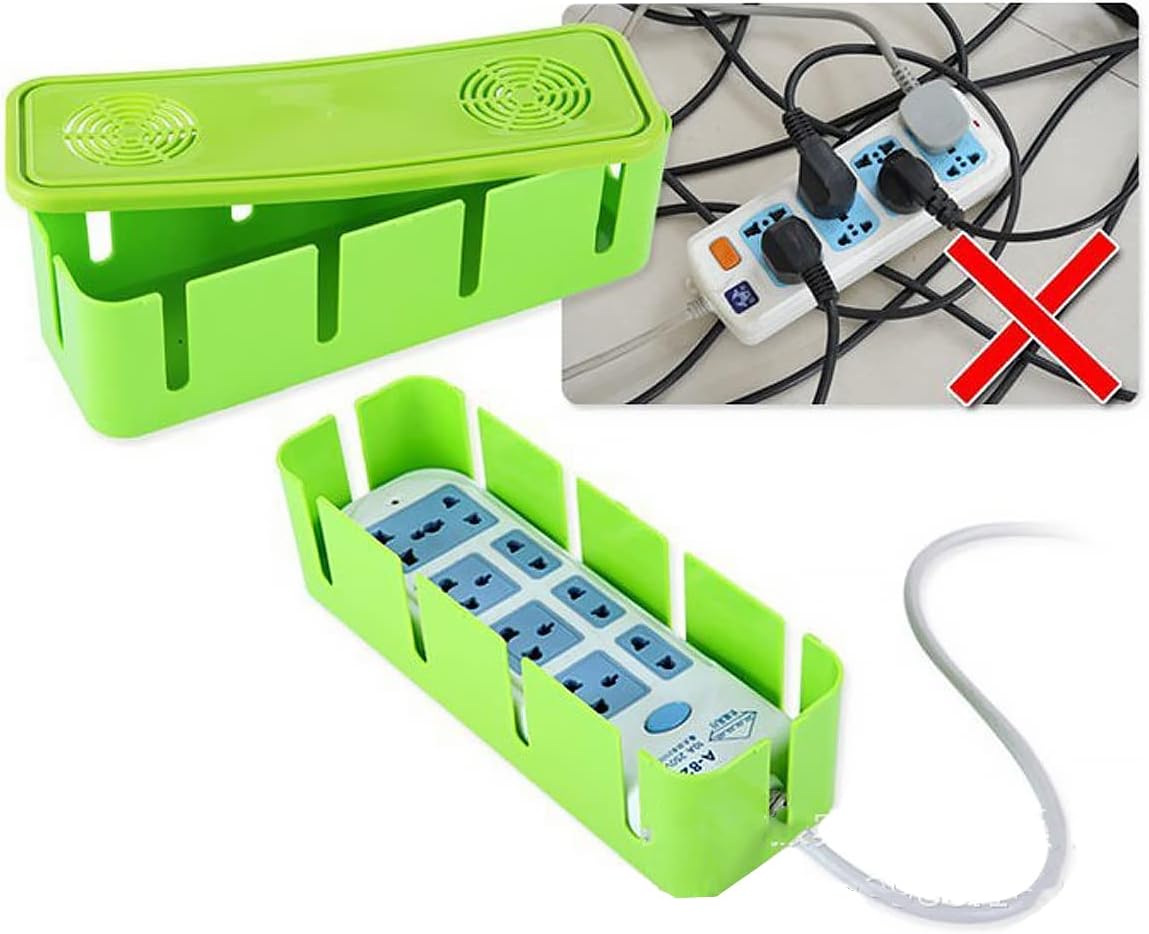 Portable Multi-Plug Cable Organizer with Dustproof Design - Wire Management System