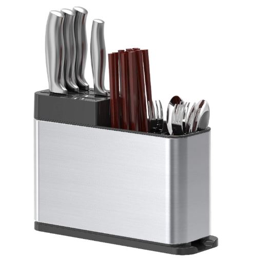 Cutlery Drainer Stainless Steel Rust Proof Kitchen Utensils Organizer, Multifunctional Cutlery Holder