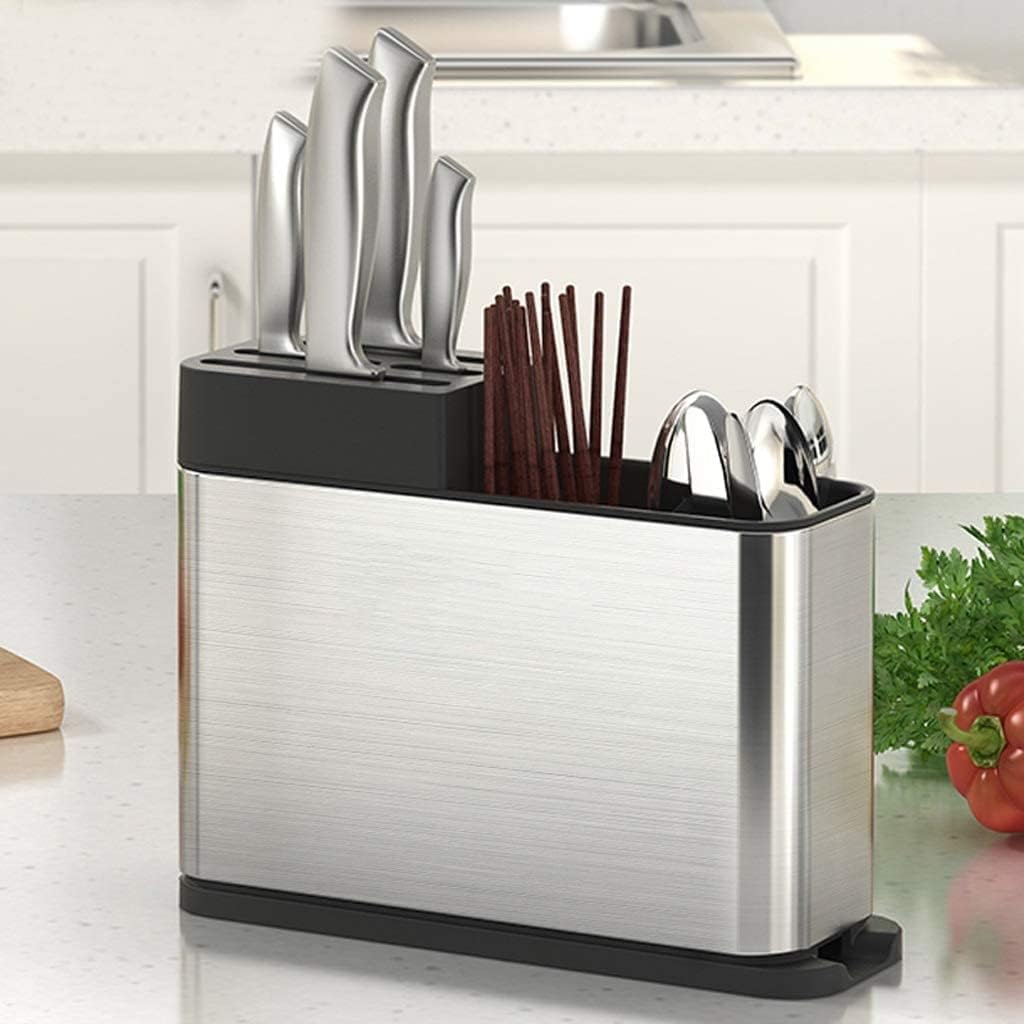 Cutlery Drainer Stainless Steel Rust Proof Kitchen Utensils Organizer, Multifunctional Cutlery Holder