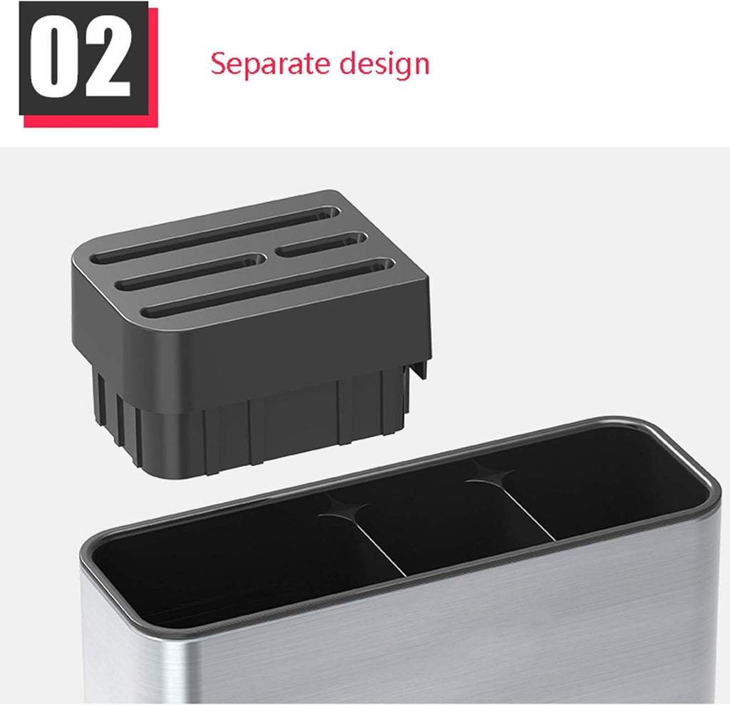 Cutlery Drainer Stainless Steel Rust Proof Kitchen Utensils Organizer, Multifunctional Cutlery Holder