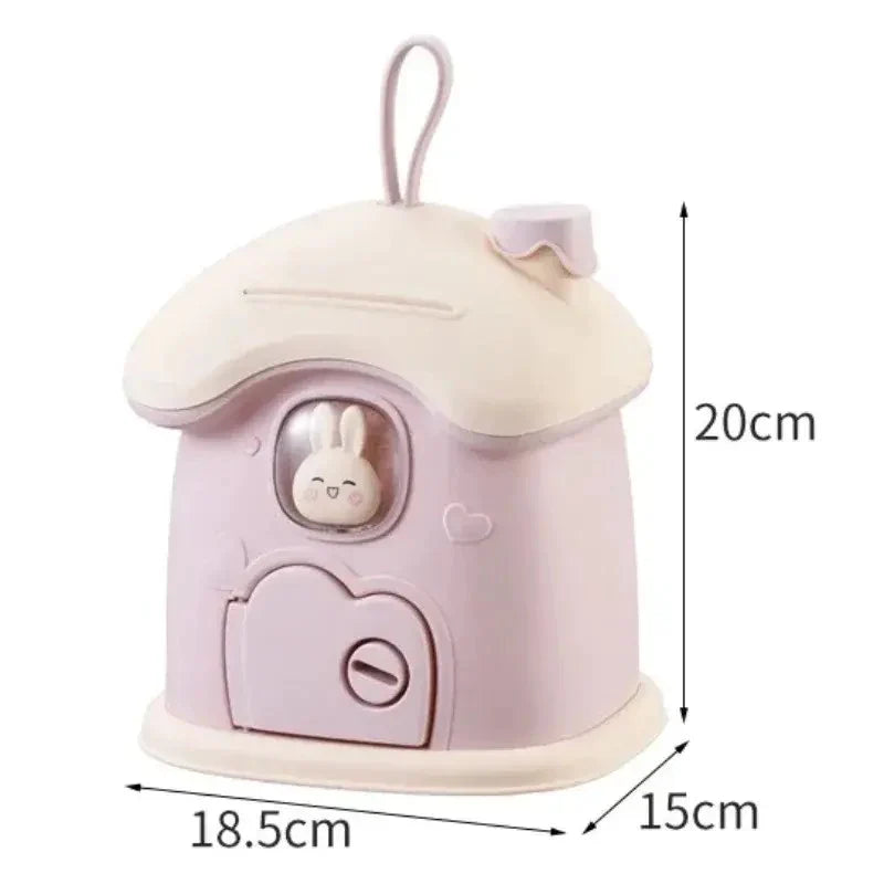 Mushroom Money Banking Toy, Kid Money Saving Box, Paper Note And Coin Saving Box