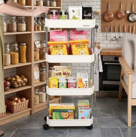 The GlideStack Slim Storage Utility Cart Narrow Trolley