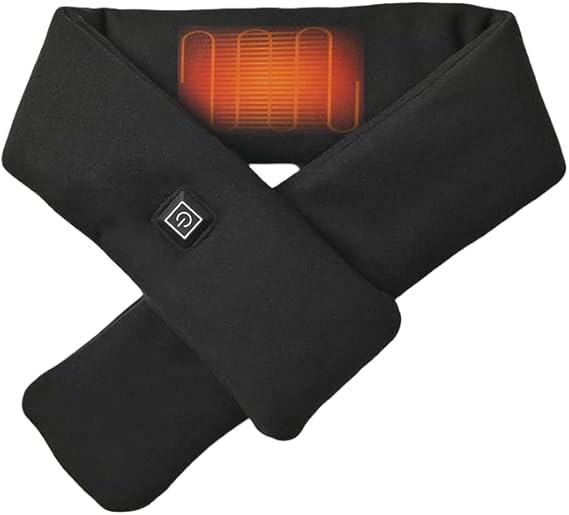 Neck Heating Pad Practical Cotton Breathable Electric Heating Scarf for Office Outdoor Picnic Parties