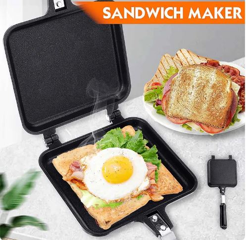 Nonstick Double-Sided Breakfast Frying Pan, Frying Pan For Toaster Breakfast Omelette