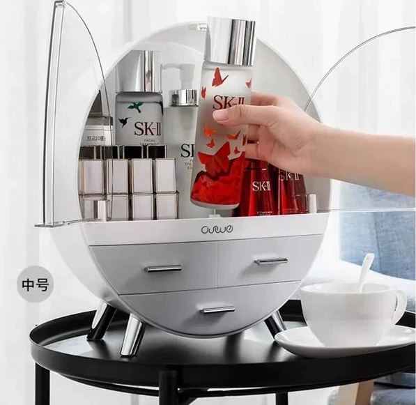 Oval Shaped Cosmetic Organizer