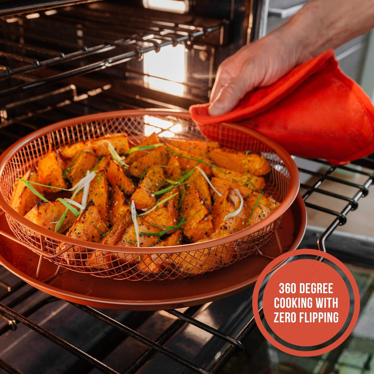 Air Fryer Tray for Oven, Oven Air Fryer Basket and Tray, Air Fryer Basket with Tray for Oven