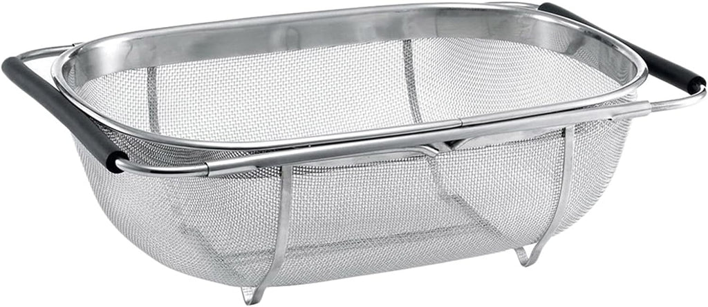 Over The Sink Stainless Steel Colander Strainer Basket, Drain Basket