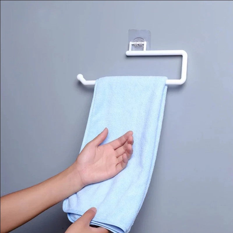 Paper Towel Holder Wall Mount Paper Towel Rack Self Adhesive Under Cabinet Paper Towel Holder 11.2 Inch Toilet Paper Holder for Kitchen Bathroom Cabinets