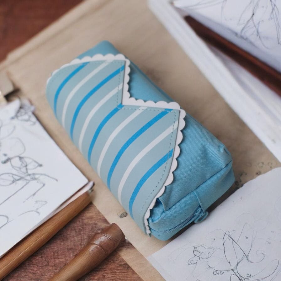 Stylish Stationery Pouch, Cosmetic Pouch Bag, Compact Zipper Pen/Pencil Bag